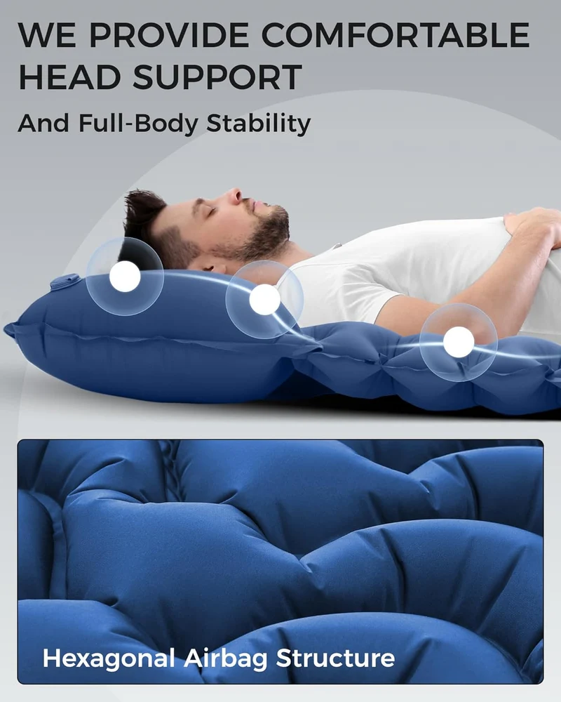 KingCamp DELUXE 10 Single Air Pad | Connectable Inflatable Camping Mattress