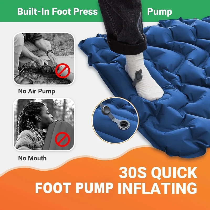 KingCamp DELUXE 10 Single Air Pad | Connectable Inflatable Camping Mattress