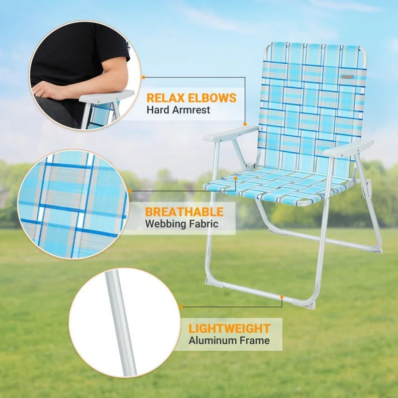 WEJOY South Molle Plus Beach Chair Set of 2
