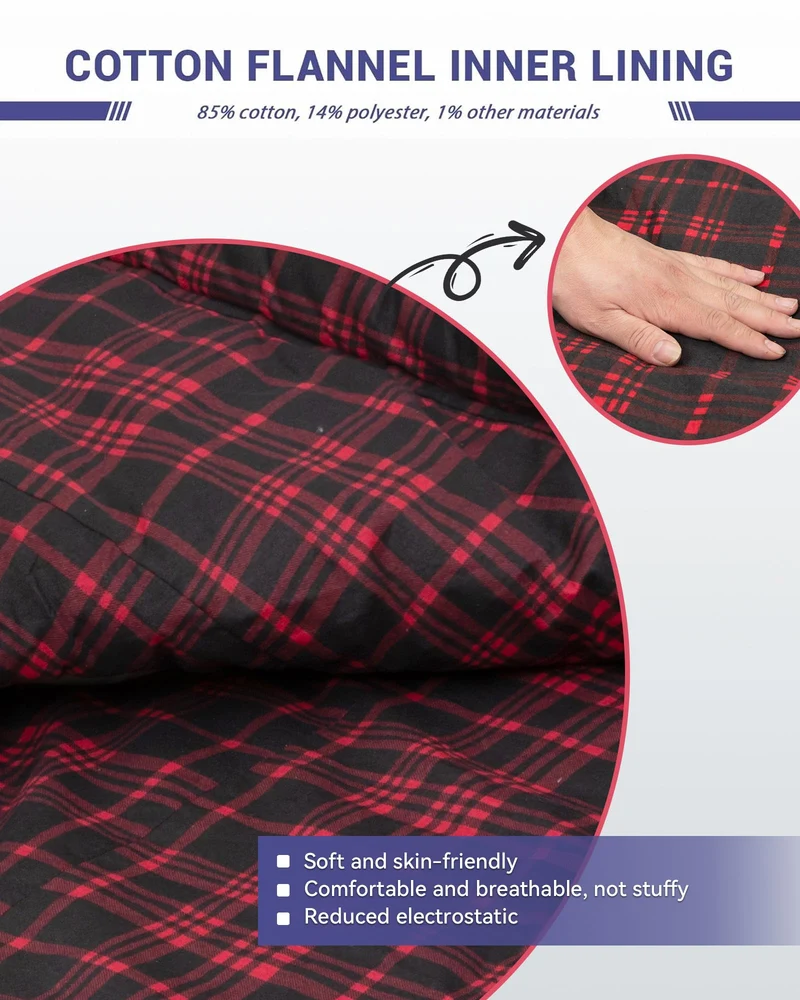 KingCamp FREESPACE 250 3-Season Plus Size Flannel Sleeping Bag
