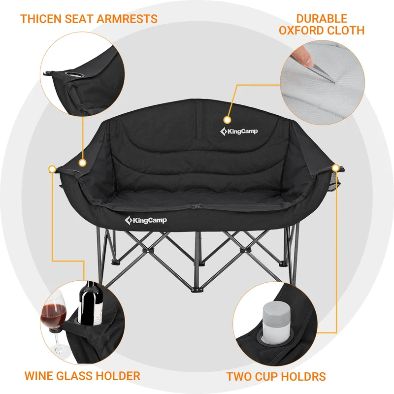 KingCamp Double Sofa Chair Camping Loveseat