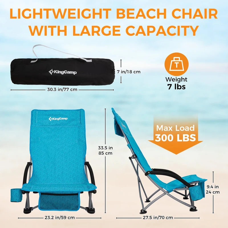 KingCamp High Mesh Back Beach Chairs