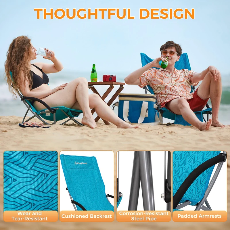 KingCamp High Mesh Back Beach Chairs