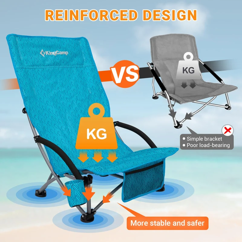 KingCamp High Mesh Back Beach Chairs