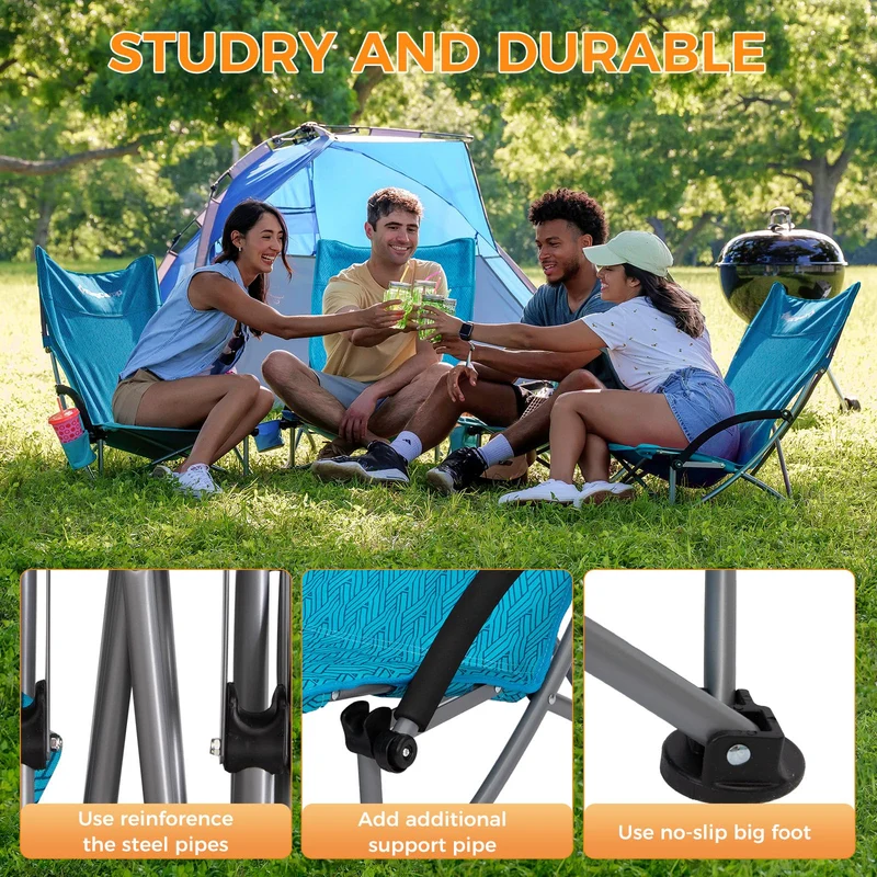 KingCamp High Mesh Back Beach Chairs