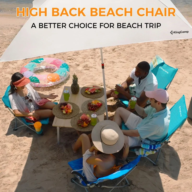KingCamp High Mesh Back Beach Chairs