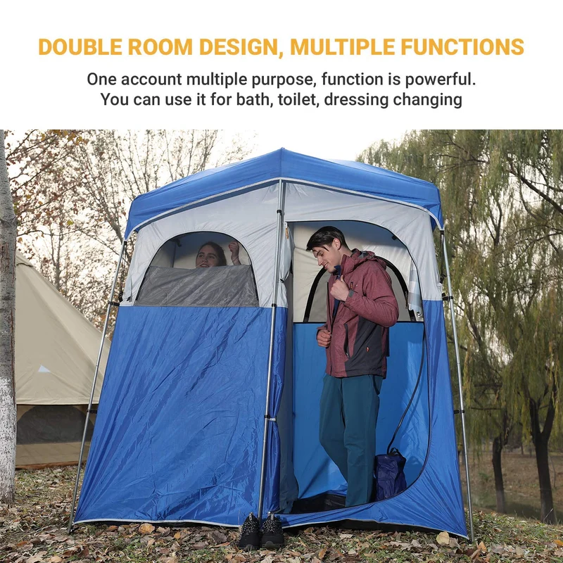 KingCamp MARASUSA Oversize Camping Shower Tent 1/2 Room Outdoor Toilet Tent