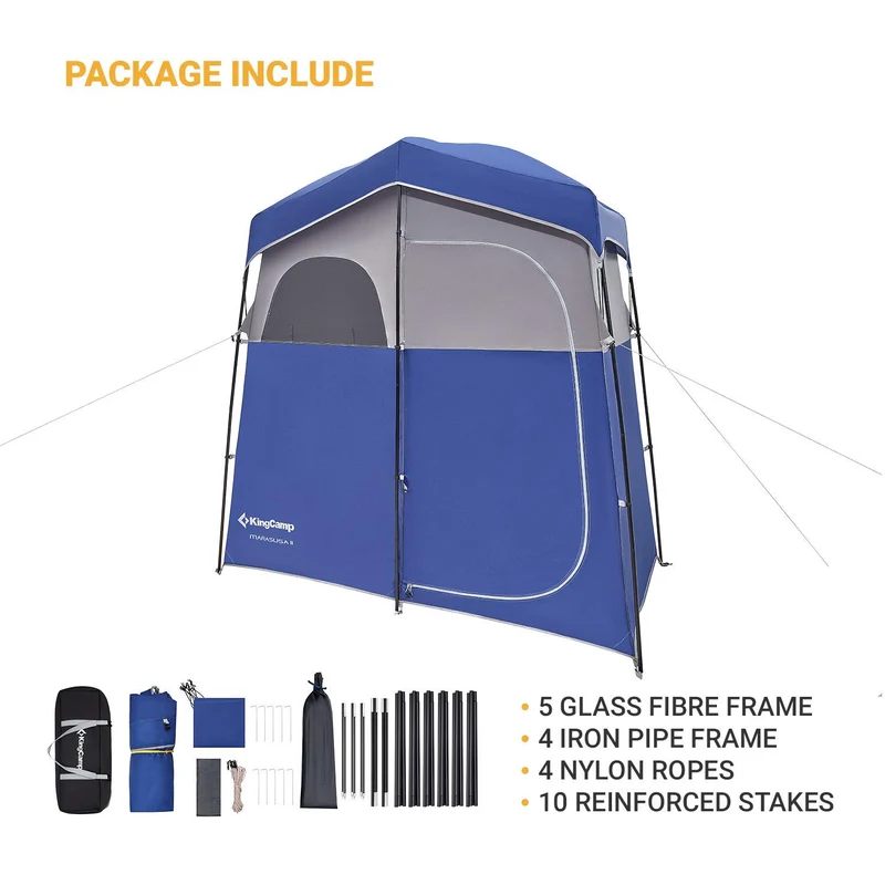 KingCamp MARASUSA Oversize Camping Shower Tent 1/2 Room Outdoor Toilet Tent