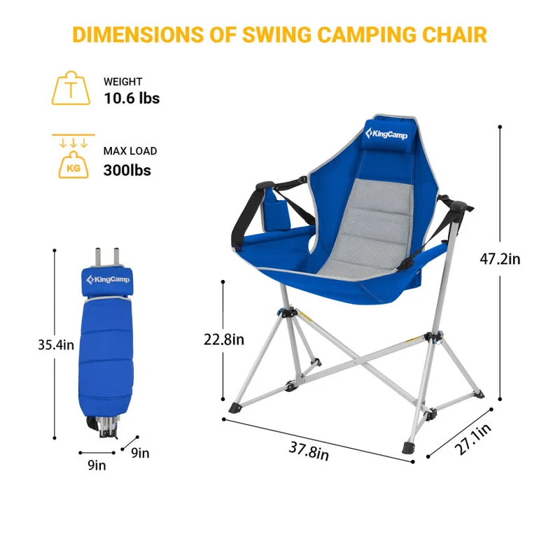 KingCamp Hammock Camping Swinging Recliner Chair 2pack