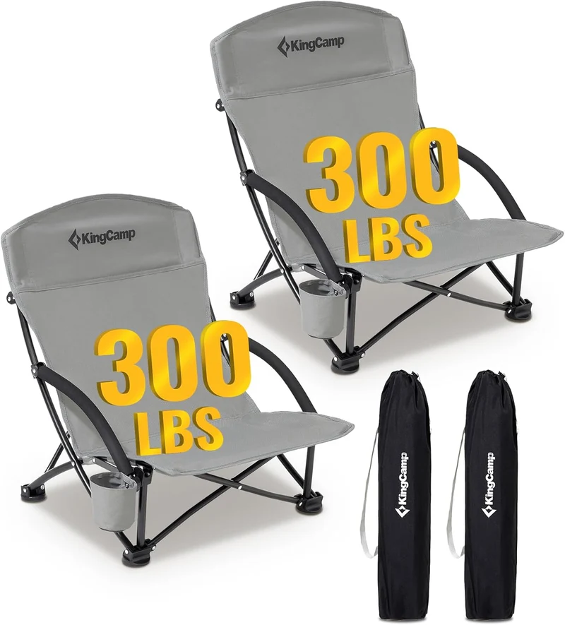 KingCamp Low Back Beach Lightweight Folding Beach Chair