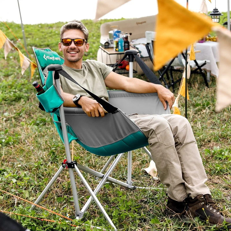 KingCamp Portable Swing Recliner Chair with Pillow ORCHID C10 Hammock Camping Chair
