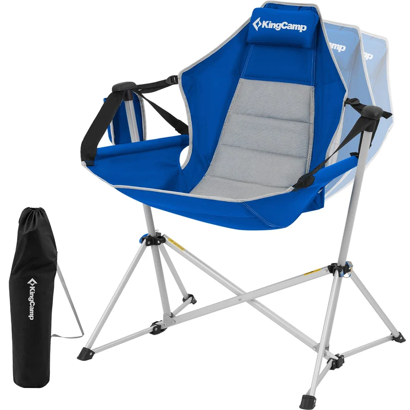 KingCamp Portable Swing Recliner Chair with Pillow ORCHID C10 Hammock Camping Chair