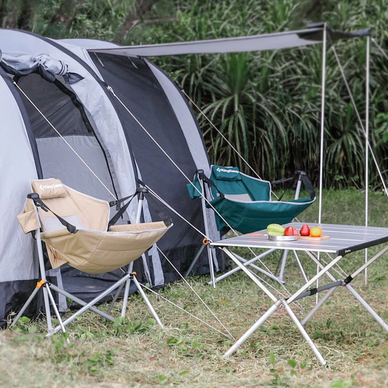 KingCamp Portable Swing Recliner Chair with Pillow ORCHID C10 Hammock Camping Chair