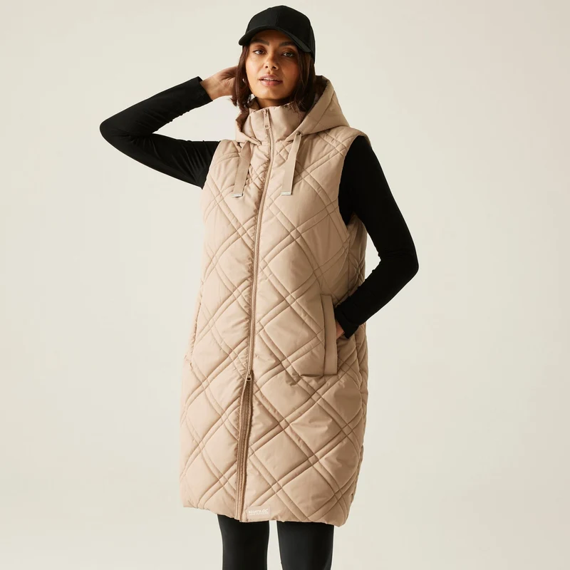 Regatta Rurietta Long Length Women's Bodywarmer - Soft Taupe