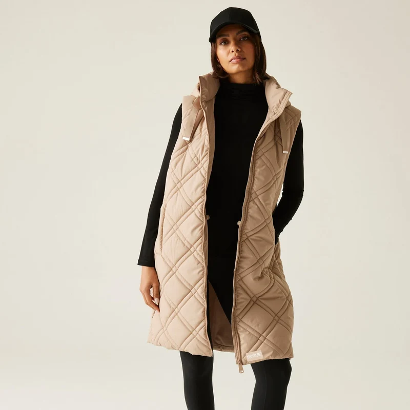 Regatta Rurietta Long Length Women's Bodywarmer - Soft Taupe