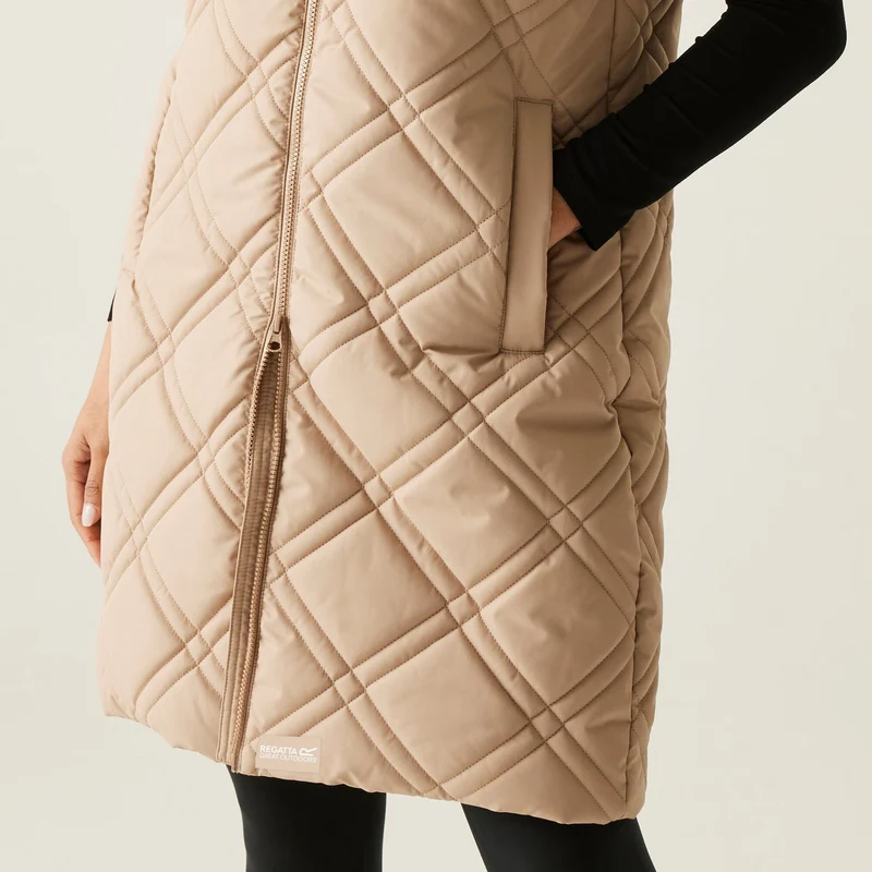 Regatta Rurietta Long Length Women's Bodywarmer - Soft Taupe
