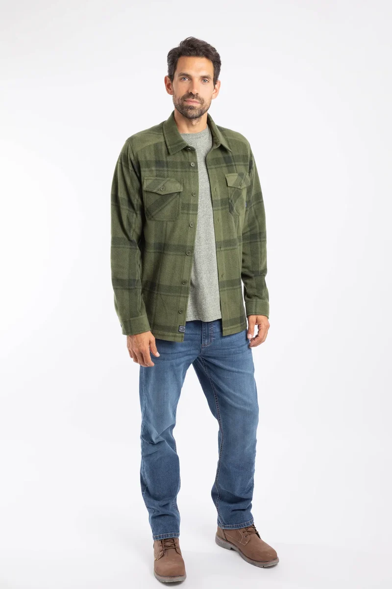 Weird Fish Darrow Men's Shirt - Winter Green