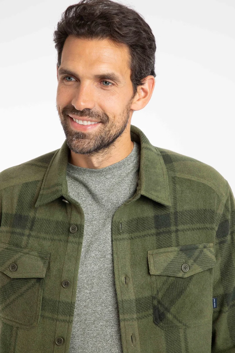 Weird Fish Darrow Men's Shirt - Winter Green