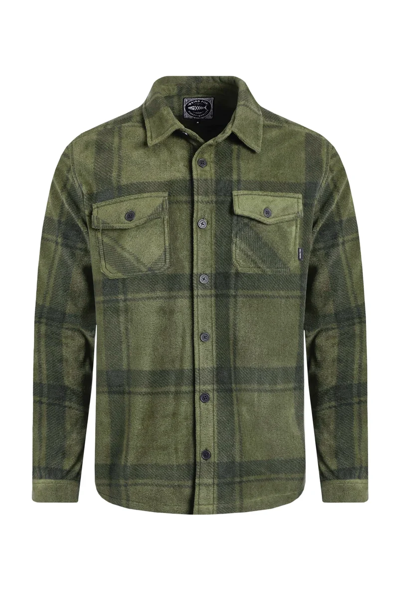 Weird Fish Darrow Men's Shirt - Winter Green