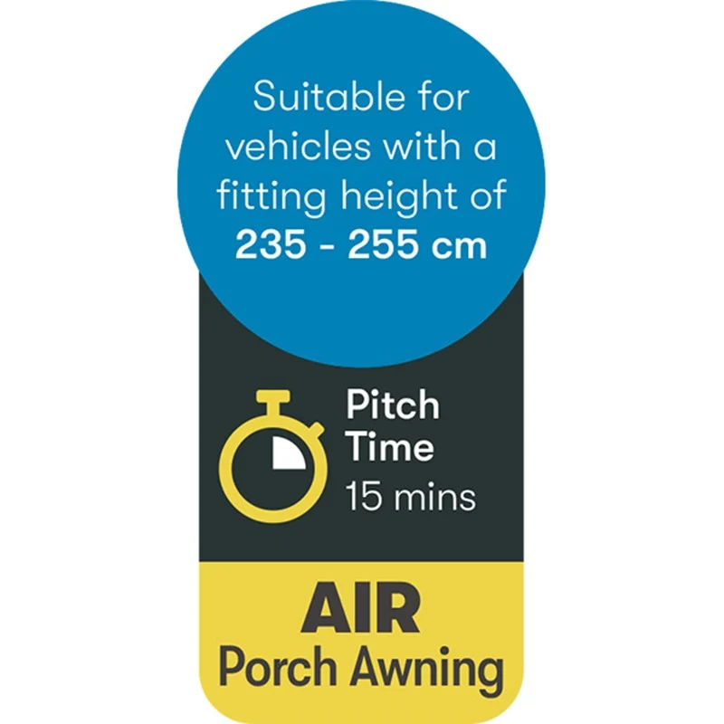 Westfield Vega 2.0 200 Premium Caravan Air Porch Awning