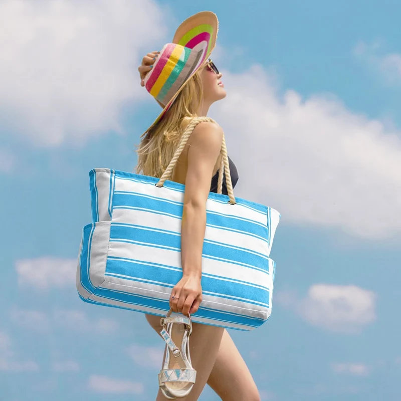 Wasserdichte XL Strandtasche – Organisiert an Strand & Wochenende