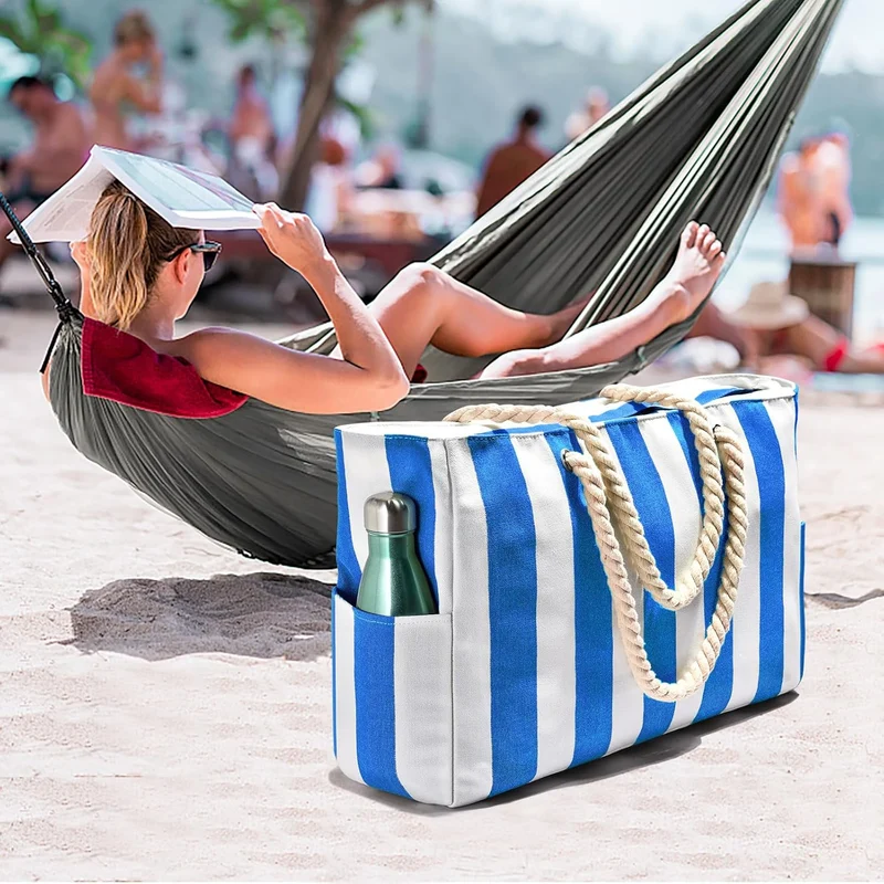 Wasserdichte XL Strandtasche – Organisiert an Strand & Wochenende