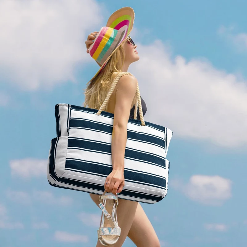 Wasserdichte XL Strandtasche – Organisiert an Strand & Wochenende
