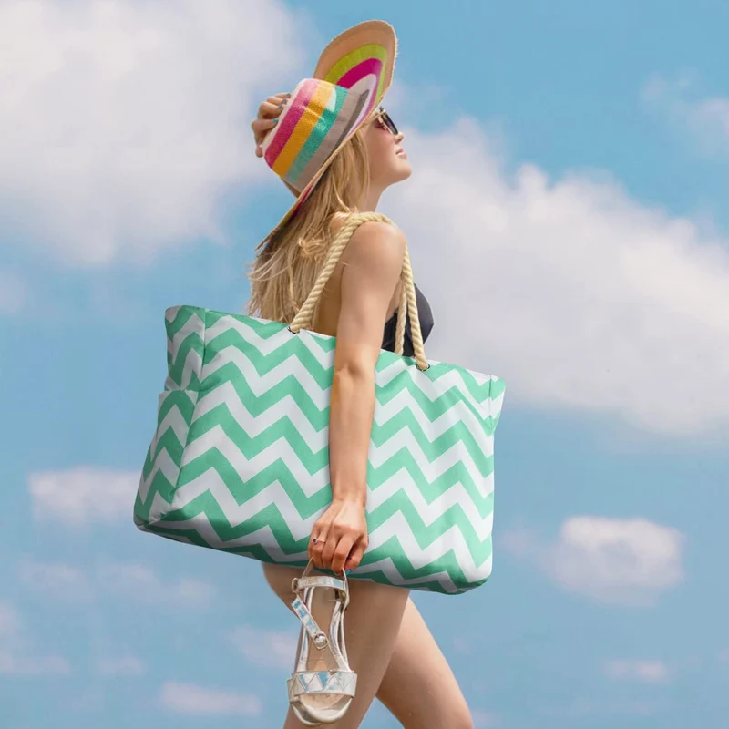 Wasserdichte XL Strandtasche – Organisiert an Strand & Wochenende