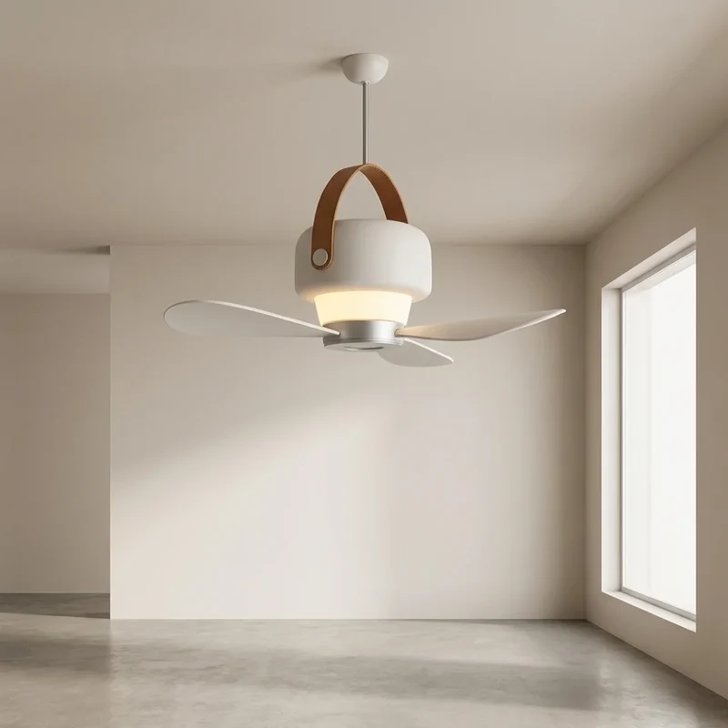 Unisex Kabelloser Tragbarer Ventilator mit LED & Fernbedienung