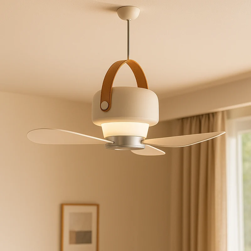 Unisex Kabelloser Tragbarer Ventilator mit LED & Fernbedienung
