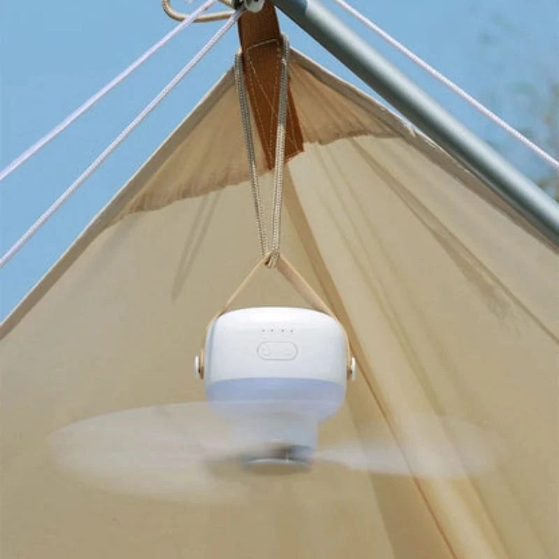 Unisex Kabelloser Tragbarer Ventilator mit LED & Fernbedienung