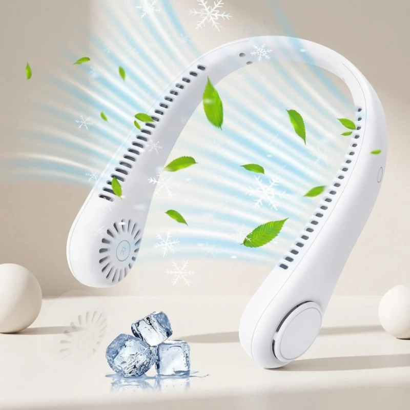 Unisex tragbarer blattloser Nackenventilator mit 360° Luftstrom