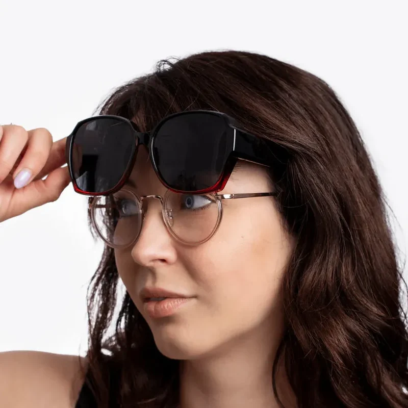 Unisex Überzieh-Sonnenbrille mit Polarisierten Gläsern