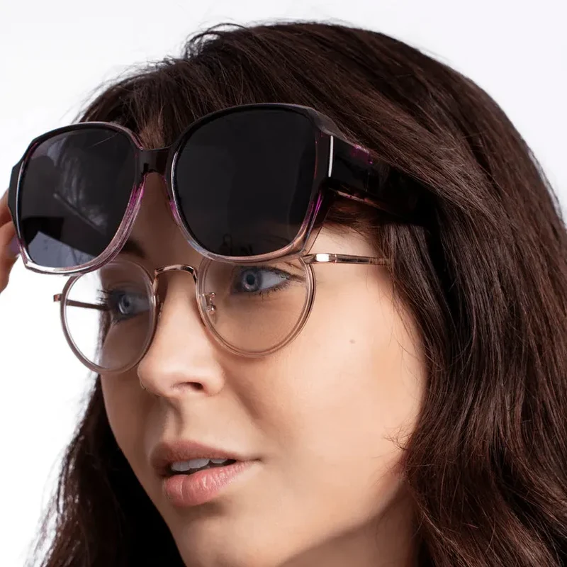 Unisex Überzieh-Sonnenbrille mit Polarisierten Gläsern