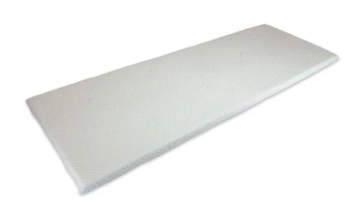 Duvalay Compact Travel Topper Gold Memory Foam Mattress 2.5cm