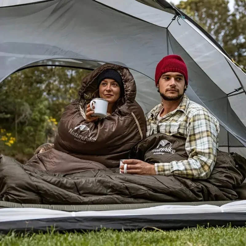 Ultraleichter Outdoor-Schlafsack für kalte Nächte - Grün