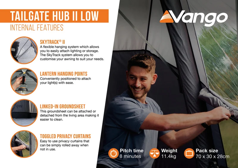 Vango Tailgate Hub Low Driveaway Awning
