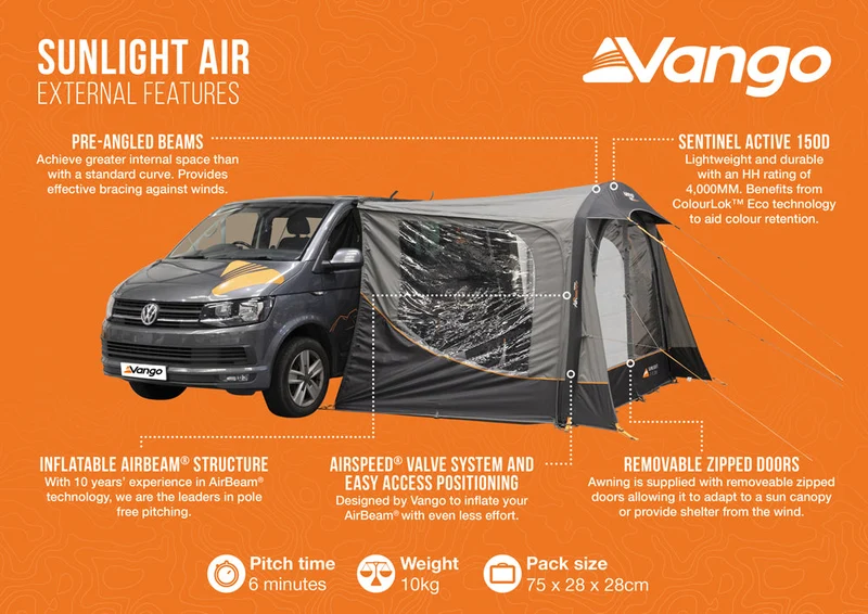 Vango Sunlight Air Awning For Campervans
