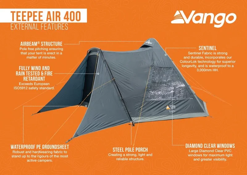 Vango Teepee Air 400 4-Person Tent