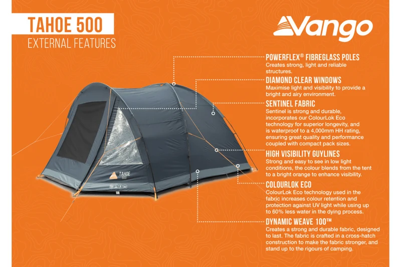 Vango Tahoe 500 5-Person Tent