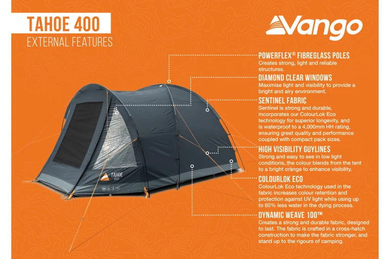 Vango Tahoe 400 4-Person Tent