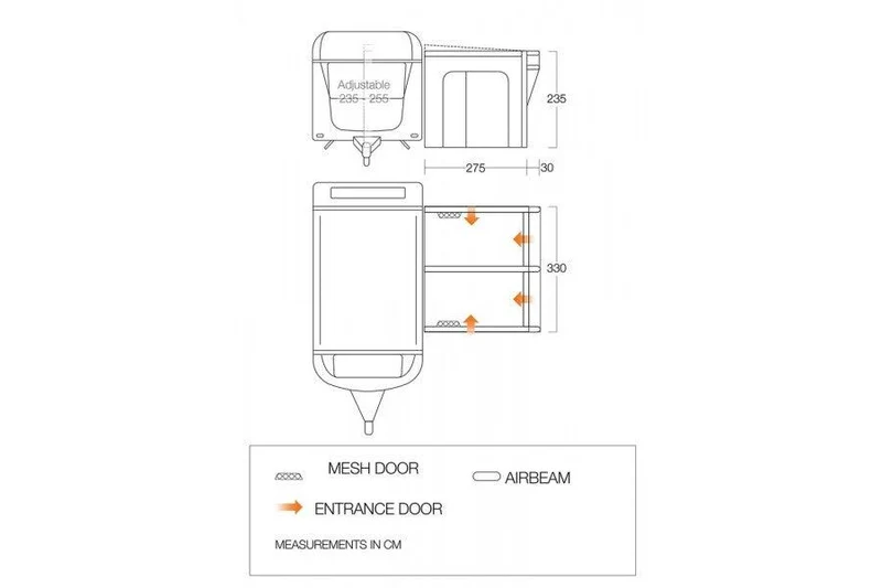 Vango Riviera Air 330 Elements Proshield Awning