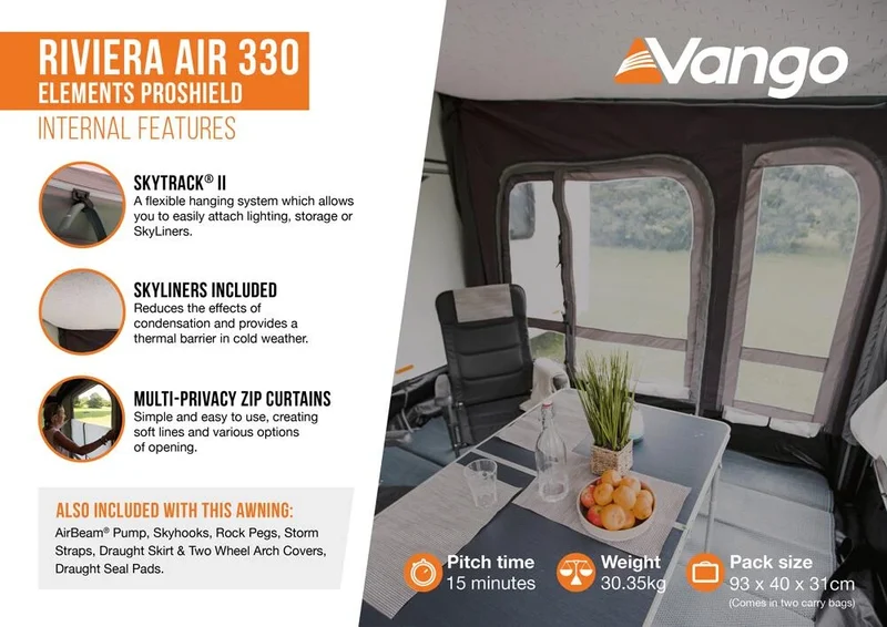 Vango Riviera Air 330 Elements Proshield Awning