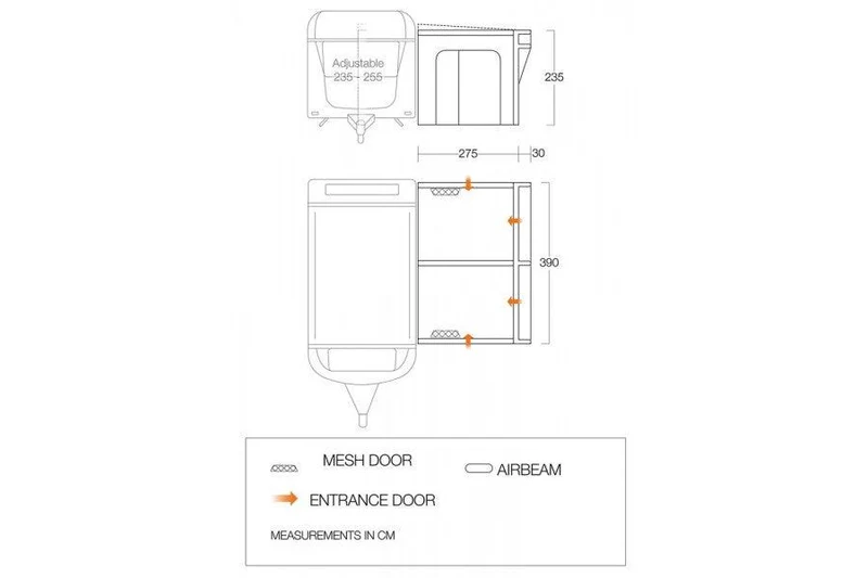 Vango Riviera Air 390 Elements Proshield Awning