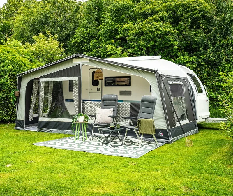 Dorema Monza XL300 Caravan Awning - Charcoal/Grey