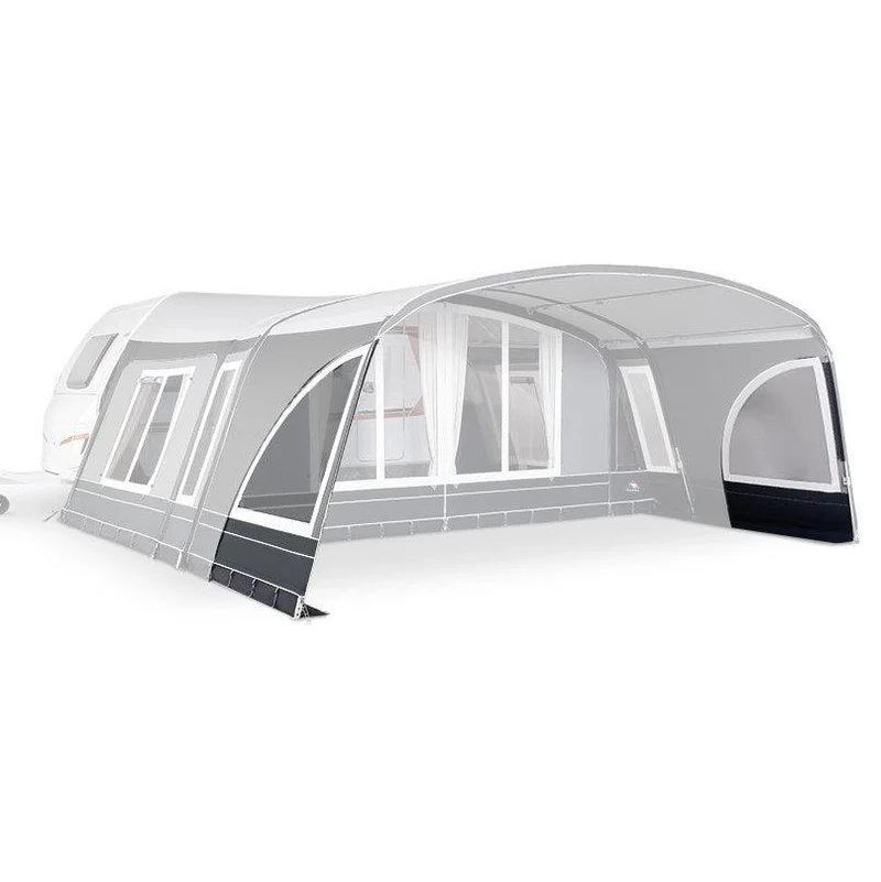 Dorema Onyx 270 Sun Canopy Side Panel Set - Charcoal / Grey