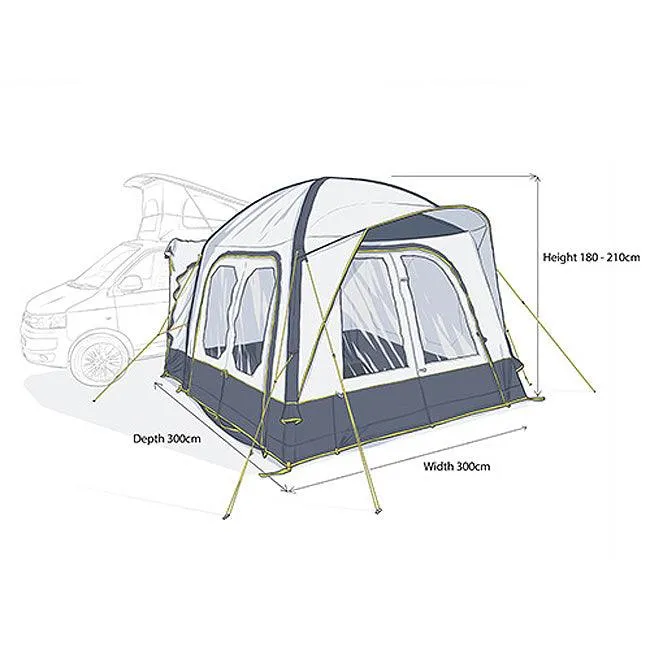 Maypole Malvern Air Driveaway Awning Low
