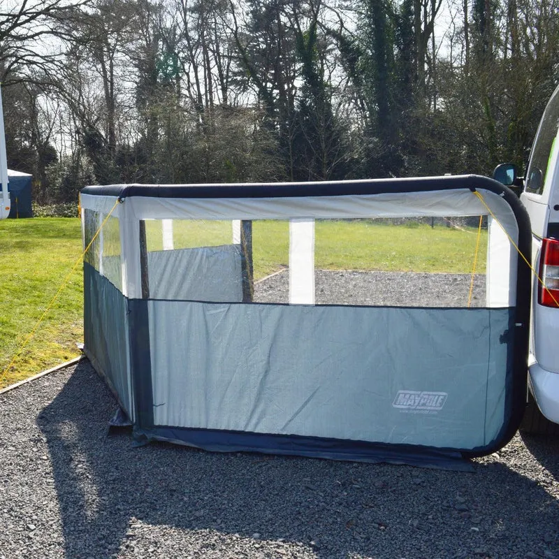 Maypole 3 Panel Inflatable Windbreak (Single Point Inflation)