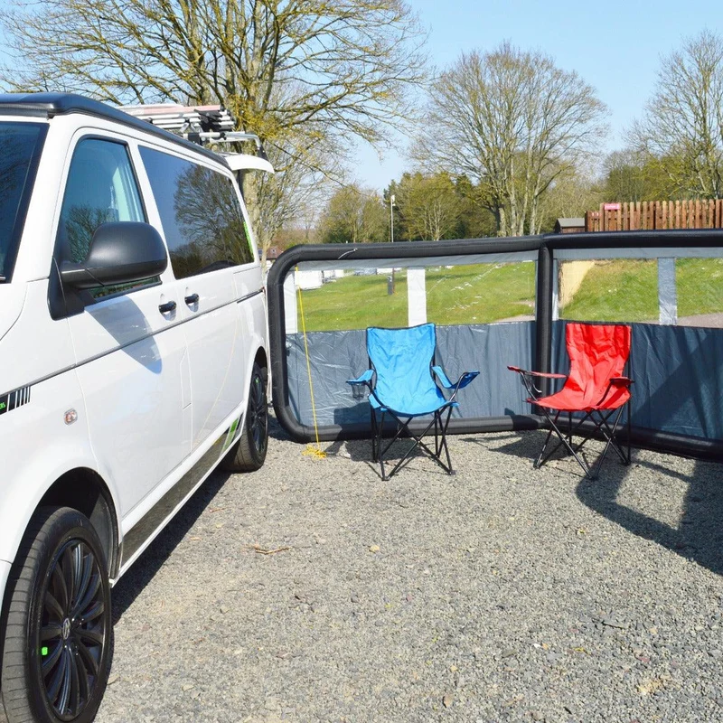 Maypole 3 Panel Inflatable Windbreak (Single Point Inflation)