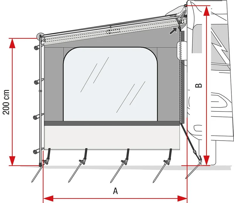 Fiamma Side W Caravanstore Pro - Side Panel